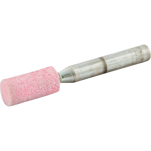 Vitrified Bond Mounted Point, W177, Aluminum Oxide, 3/8" Dia., 3/4" L, 80 Grit Equipex