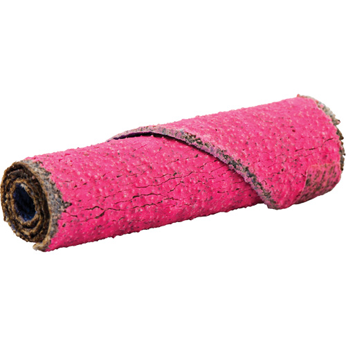 R982 Cartridge Roll, 80 Grit, 3/8" Dia., Ceramic Alumina, 1-1/2" L, 1/8" Arbor Equipex