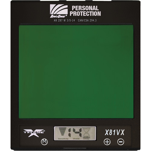 ArcOne&reg; Xtreme Auto-Darkening Lense, 4-1/2" W x 5-1/2" H Viewing Area, For Use With Xtreme&reg; Equipex