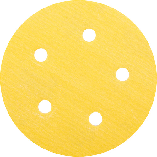 Gold Reserve A296 Paper H&L Vacuum Disc, 5" Dia., 320 Grit, Aluminum Oxide, C-Weight Equipex