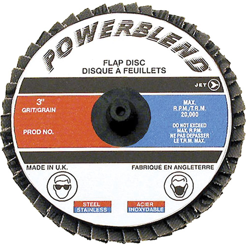 Disque &agrave; lamelles &agrave; rouler Powerblend, 2" x Grain Z40 Equipex
