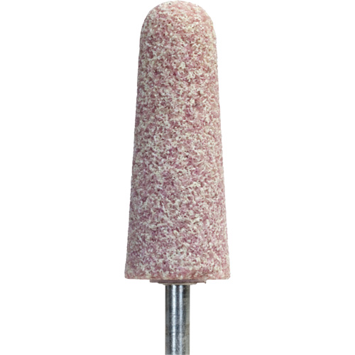 Quantum 5NQM Vitrified Bond Mounted Point, 1" Dia., 36 Grit, Ceramic Alumina Equipex