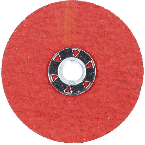 Blaze F980 Speed-Change Fastener Fiber Locking Disc, 4-1/2" Dia., 24 Grit, Ceramic Alumina Equipex