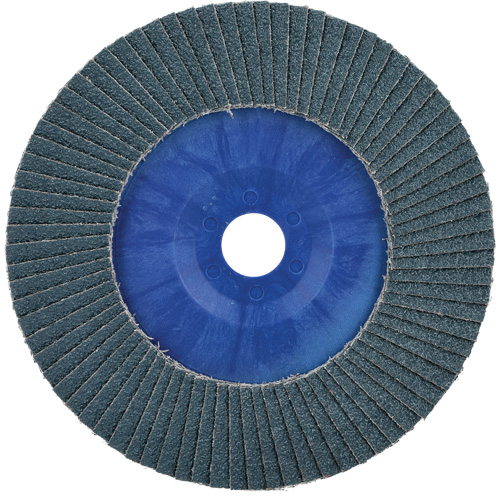 BlueFire Quick Trim Flap Disc, 7" x 7/8", Type 27, 40 Grit, Zirconia Alumina Equipex
