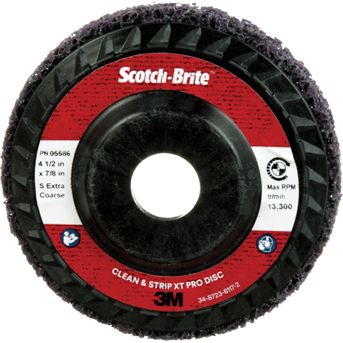Scotch-Brite Clean and Strip XT Pro Disc XO-DC, 4-1/2" Dia., Extra Coarse Grit, Silicon Carbide Equipex