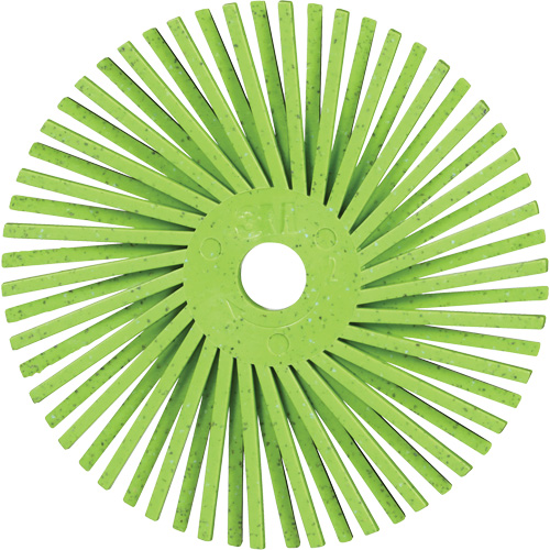 Brosse radiale en soies de pr&eacute;cision type A PN-RB Scotch-Brite , C&eacute;ramique, Grain 50+, 3" dia. Equipex