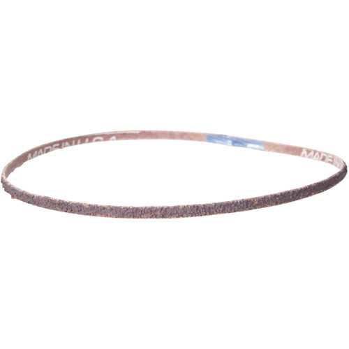 Metalite&reg; Cloth File Sanding Belt, 1/4" W x 24" L, Aluminum Oxide, 60 Grit Equipex