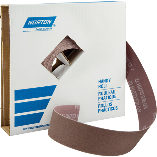 Metalite&reg; K225 Shop Rolls, Aluminum Oxide, 1-1/2" W x 150' L, 40 Grit Equipex