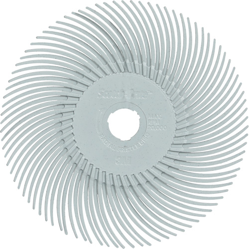 Brosse radiale en soies de pr&eacute;cision type C PN-RB Scotch-Brite , C&eacute;ramique, Grain 120+, 3" dia. Equipex