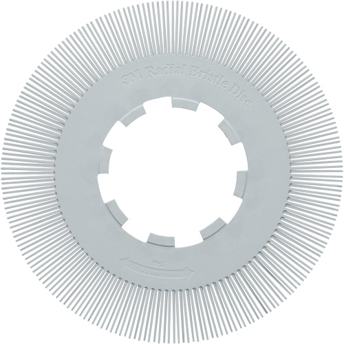 Brosse radiale en soies de pr&eacute;cision type S PN-RB sans adaptateur Scotch-Brite , C&eacute;ramique, Grain 120+, 8" dia. Equipex