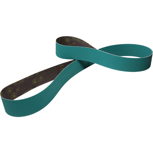 Courroie de ponçage en tissu, 3/4" la x 18" lo, Alumine de zirconium, Grain 40 Equipex