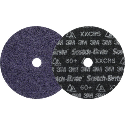 Disque de conditionnement des surfaces de pr&eacute;cision Scotch-Brite, HD-DH, 7" dia., Grain Tr&egrave;s grossier, C&eacute;ramique Equipex