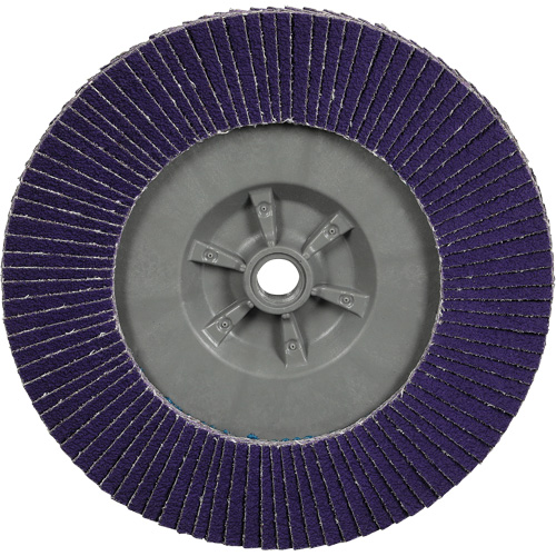 Cubitron 3 Flat Flap Disc with Quick Change 1169F, 6" x 5/8"-11, Type T27, 80+ Grit, Ceramic Equipex