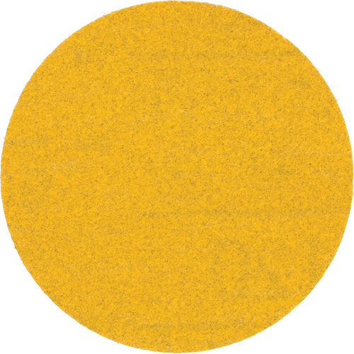 Hookit Gold Abrasive Disc, 3" Dia., 120 Grit, Aluminum Oxide, C Weight Equipex