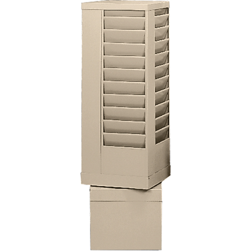 Pr&eacute;sentoirs, Rotatif, 44 fentes, Acier, 14-1/8" la x 14-1/8" p x 48-1/2" h Equipex