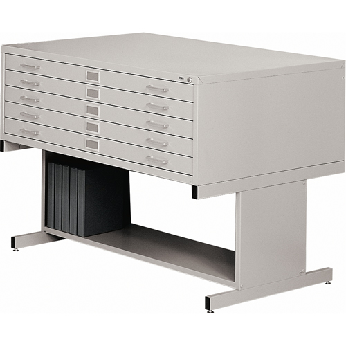 Classeurs en acier pour plans, 5 Tiroirs, 40-3/8" la x 29-3/8" p x 16-1/2" h Equipex