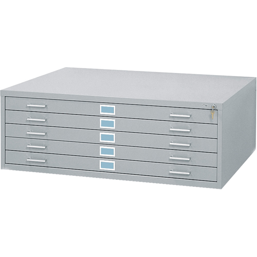Classeurs en acier pour plans, 5 Tiroirs, 46-3/8" la x 35-3/8" p x 16-1/2" h Equipex