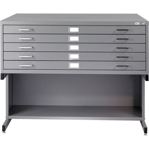 Classeurs en acier pour plans, 5 Tiroirs, 53-3/8" la x 41-3/8" p x 16-1/2" h Equipex
