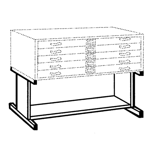 High Base for Steel Plan File Cabinet Equipex