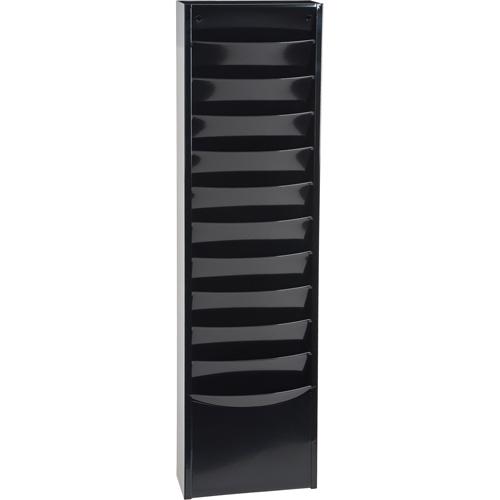 Pr&eacute;sentoirs, Stationnaire, 11 fentes, Acier, 9-3/4" la x 4-1/8" p x 36" h Equipex