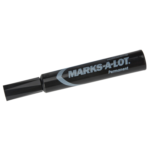 Marqueurs permanents Marks-a-Lot, Noir, Pointe Ciseau Equipex
