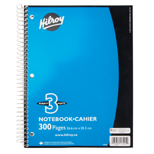 Carnet &agrave; spirale 3 sujets Equipex