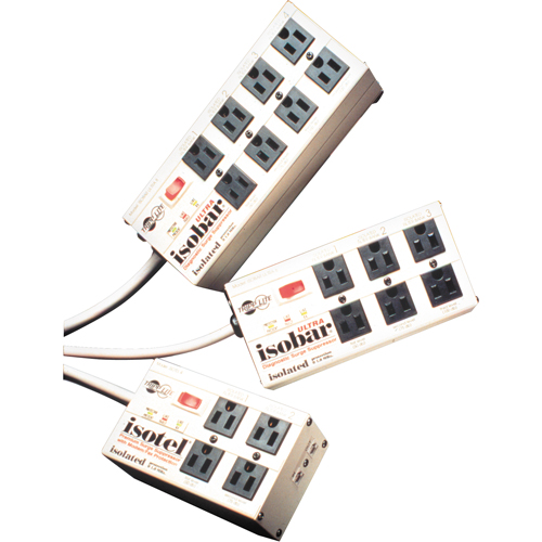 Isobar&reg; Premium Surge Suppressors, 4 Outlets, 3330 J, 1440 W, 6' Cord Equipex