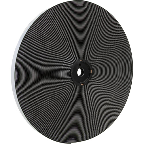 Dual Lock Reclosable Fastener, Self-Mating, 50 yds x 1/2", Adhesive, Black Equipex