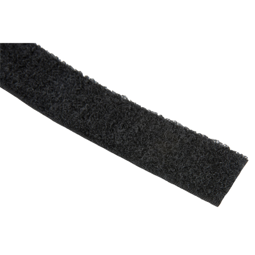 Bande d'attaches, Boucle, 50 vg x 1", Cousu, Noir Equipex
