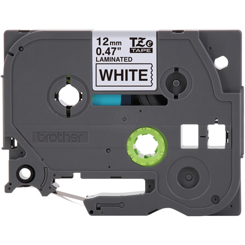 Tze Tape Cartridges, 12 mm x 26-1/4', Black on White Equipex