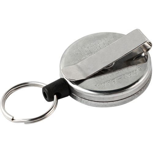 Original Self Retracting Reels #485-HDK, Chrome, 48" Cable, Belt Clip Attachment Equipex