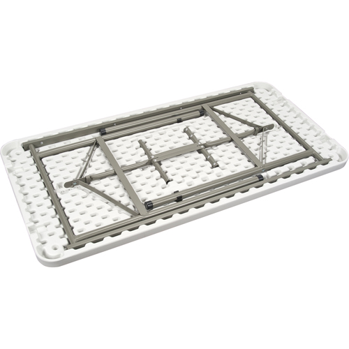 Table pliante, Rectangulaire, 48" l x 24" la, Poly&eacute;thyl&egrave;ne, Blanc Equipex
