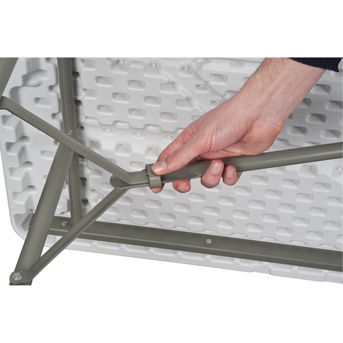 Table pliante, Rectangulaire, 48" l x 24" la, Poly&eacute;thyl&egrave;ne, Blanc Equipex