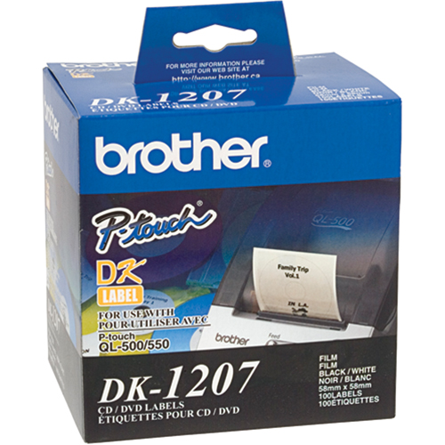 &eacute;tiquettes pour DC/DVD rondes coup&eacute;es &agrave; l'emporte pi&egrave;ce de s&eacute;rie DK Equipex