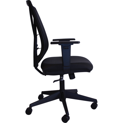 Chaise de bureau Activ A-47 Synchro, Tissu, Noir, Capacit&eacute; 275 lb Equipex