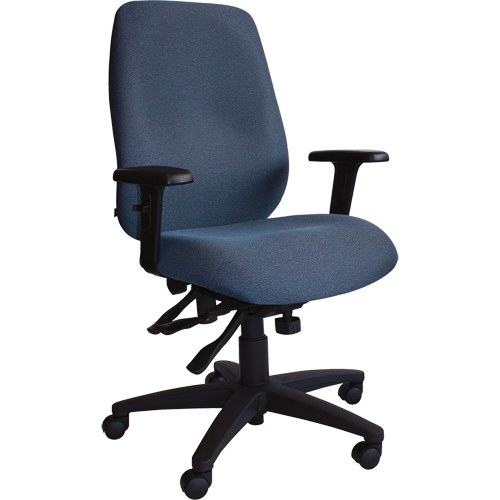 Chaises ergonomiques Cierra , Tissu, Bleu, Capacit&eacute; 250 lb Equipex