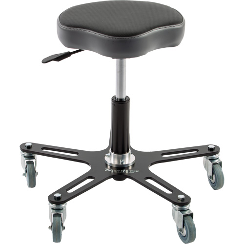 Chaise ergonomique SF130, Vinyle Si&egrave;ge, Noir Equipex