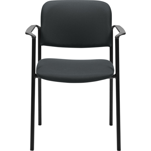 Chaises empilables, Tissu, Hauteur 32", Capacit&eacute; 300 lb, Charbon Equipex