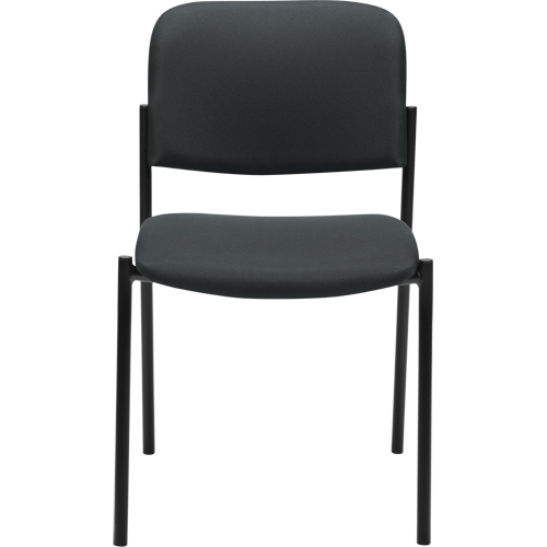 Chaises sans accoudoirs empilables, Tissu, Hauteur 32", Capacit&eacute; 300 lb, Charbon Equipex