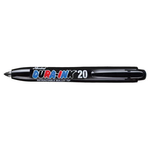 Dura-Ink&reg; #20 Permanent Marker, Fine, Black Equipex