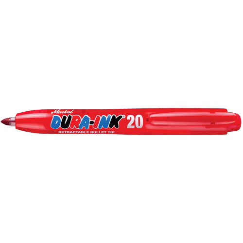 Dura-Ink&reg; #20 Permanent Marker, Red, Fine Tip Equipex