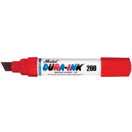 Marqueur no 200 Dura-Ink, Ciseau, Rouge Equipex