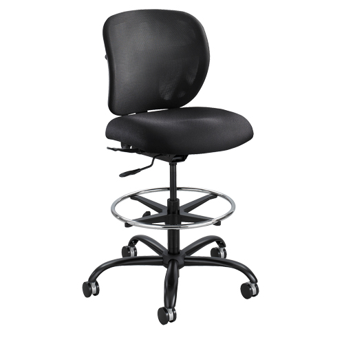 Tabouret robuste Vue, Nylon, Noir, Capacit&eacute; 350 lb Equipex