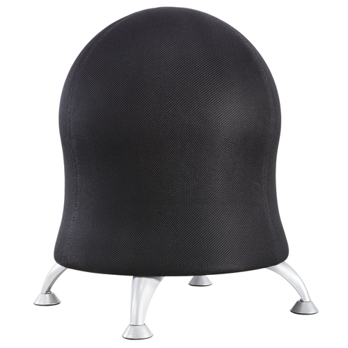 Chaise sph&eacute;rique Zenergy, Tissu, Noir, Capacit&eacute; 250 lb Equipex