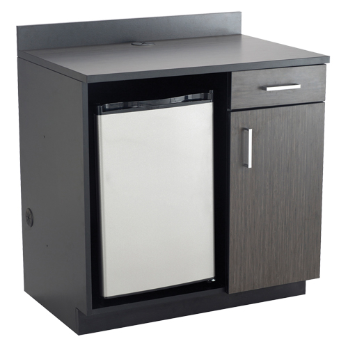 Modular Cabinet, Melamine, 39" H x 36" W x 25" D, Asian Night/Black Equipex