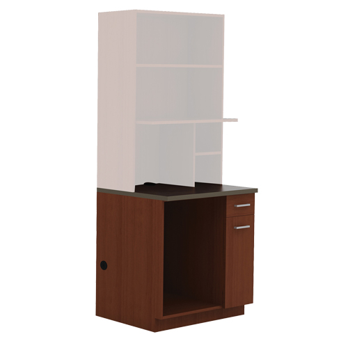 Armoire modulaire, M&eacute;lamine, 39" h x 36" la x 25" P, Acajou Equipex