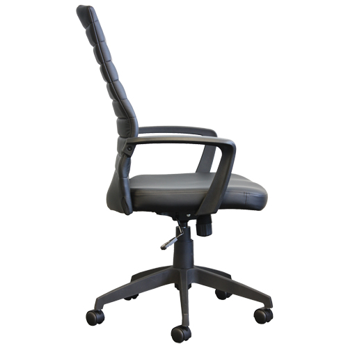 Activ A-128 Office Chair, Polyurethane, Black, 275 lbs. Capacity Equipex