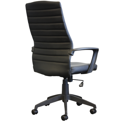 Activ A-128 Office Chair, Polyurethane, Black, 275 lbs. Capacity Equipex
