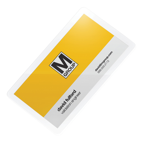 Pochettes lamin&eacute;es pour cartes d'affaires Swingline UltraClear Equipex