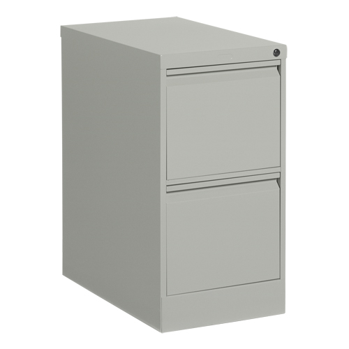 Classeur vertical, Acier, 2 tiroirs, 15-1/7" la x 25" p x 29" h, Gris Equipex